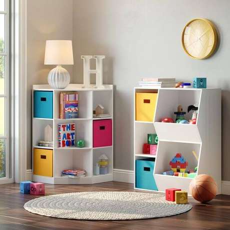 55. Decoração infantil colorida – Via: Home Depot 55. Decoração infantil colorida – Via: Home Depot