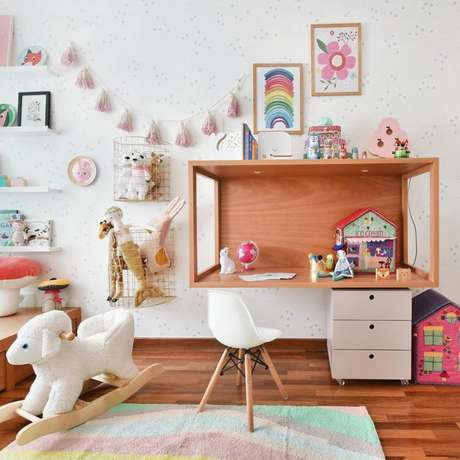 13. Brinquedoteca simples e bonita – Foto: Hana Lerner Arquitetura 13. Brinquedoteca simples e bonita – Foto: Hana Lerner Arquitetura