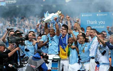 Manchester City foi campeão inglês na temporada 2013/2014 (Foto: Facebook) Manchester City foi campeão inglês na temporada 2013/2014 (Foto: Facebook)