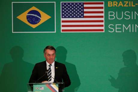Presidente Jair Bolsonaro discursa a empresários em Miami
09/03/2020
REUTERS/Marco Bello