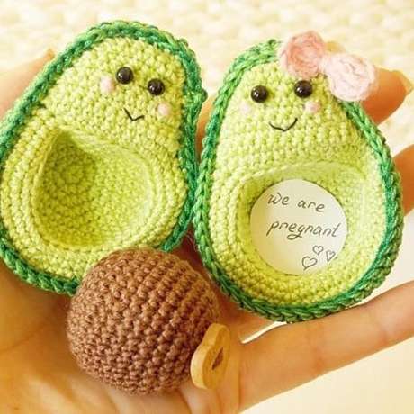 27. Você ainda pode ousar e fazer comidas de amigurumi. Foto: Knitting Day 27. Você ainda pode ousar e fazer comidas de amigurumi. Foto: Knitting Day