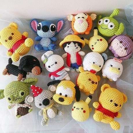 4. Os amigurumis podem ser confeccionados em diversos modelos – Foto: Via Pinterest 4. Os amigurumis podem ser confeccionados em diversos modelos – Foto: Via Pinterest