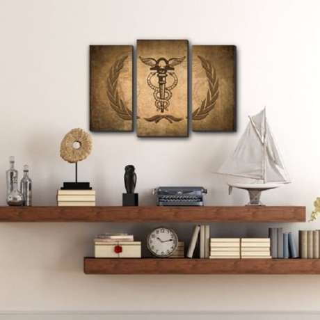 14. Conjunto de 3 quadros para escritório advocacia. Fonte: Pinterest 14. Conjunto de 3 quadros para escritório advocacia. Fonte: Pinterest