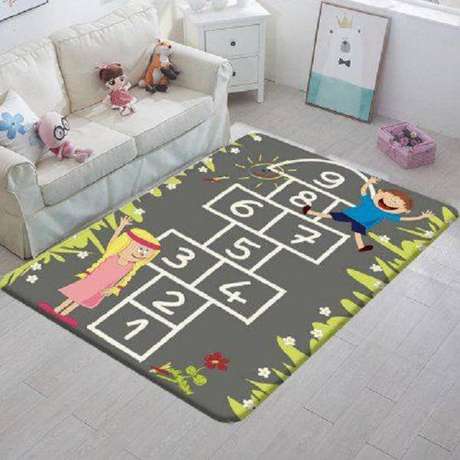 29. Tapete infantil de atividades é criativo e estimulante – Foto: Via Pinterest 29. Tapete infantil de atividades é criativo e estimulante – Foto: Via Pinterest