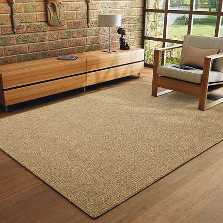 60. Tapete sisal podem complementar a base de cores da decoração – Foto: Naturales tapete 60. Tapete sisal podem complementar a base de cores da decoração – Foto: Naturales tapete