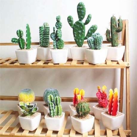 3. Os mini vaso para suculentas são perfeitos para criar um jardim interno com diferentes espécies – Foto: Via Pinterest 3. Os mini vaso para suculentas são perfeitos para criar um jardim interno com diferentes espécies – Foto: Via Pinterest