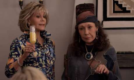 Cena de 'Grace and Frankie'. Cena de 'Grace and Frankie'.