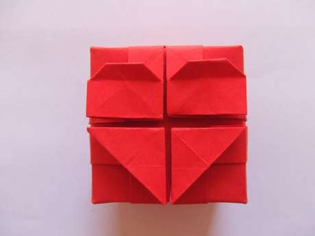 30. Corações de origami existem diferentes modelos – Foto: Via Pinterest