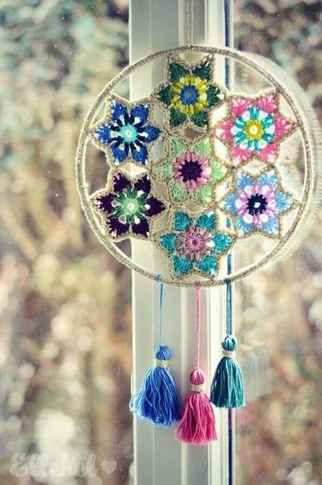 40. Modelo colorido de filtro dos sonhos – Foto: Pinterest 40. Modelo colorido de filtro dos sonhos – Foto: Pinterest