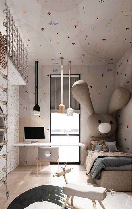 40. Decoração de quarto com cantinho de estudo infantil – Foto: Assetproject 40. Decoração de quarto com cantinho de estudo infantil – Foto: Assetproject
