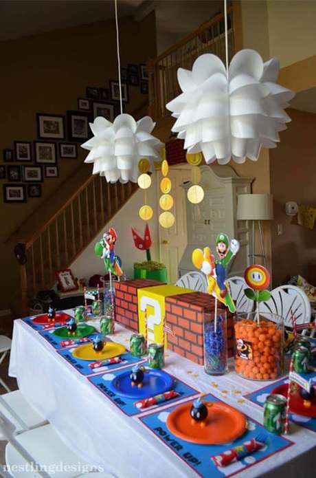 55. O tema video game é um dos favoritos para a decoração de festa infantil. 55. O tema video game é um dos favoritos para a decoração de festa infantil.