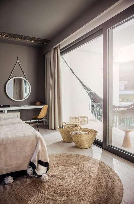 7. Cortina de gesso sobreposto no quarto moderno – Via: Casa Tres Chic 7. Cortina de gesso sobreposto no quarto moderno – Via: Casa Tres Chic