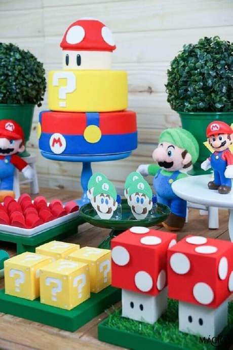 14. Jogos de videogame também podem se tornar temas de mesversário – Foto: Que Seja Mágico 14. Jogos de videogame também podem se tornar temas de mesversário – Foto: Que Seja Mágico