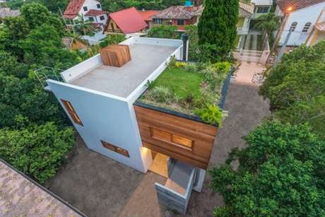 47. O telhado verde diminui a temperatura interna da casa. Fonte: AR Arquitetura