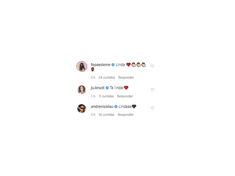 Famosas comentam em foto de Sthefany Brito Famosas comentam em foto de Sthefany Brito