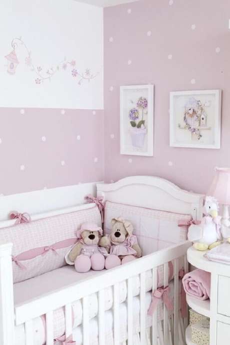 42. Cores claras e suaves são as melhores escolhas para a decoração de quartos bonitos de bebê – Foto: Ultimas Decoração 42. Cores claras e suaves são as melhores escolhas para a decoração de quartos bonitos de bebê – Foto: Ultimas Decoração