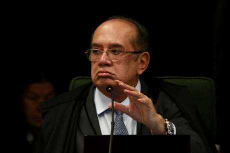 Ministro Gilmar Mendes durante julgamento