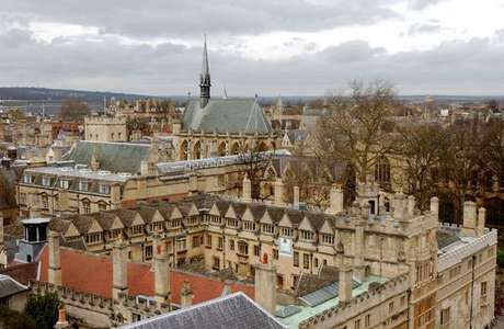 Vista da Universidade de Oxford, no Reino Unido Vista da Universidade de Oxford, no Reino Unido