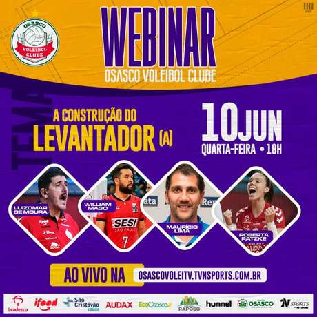 Foto: Divulgação/Webinar Osasco Voleibol Clube Foto: Divulgação/Webinar Osasco Voleibol Clube