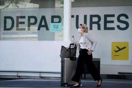 Movimentação no Aeroporto de Zaventem, na Bélgica Movimentação no Aeroporto de Zaventem, na Bélgica