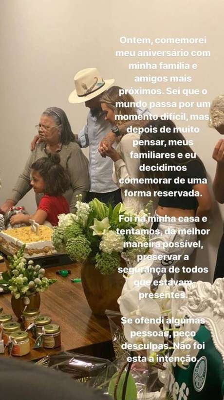 Felipe Melo comemorou aniversário na última sexta-feira (Foto: Reprodução/Instagram) Felipe Melo comemorou aniversário na última sexta-feira (Foto: Reprodução/Instagram)
