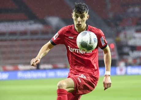 Havertz foi o destaque do Bayer Leverkusen na temporada (Foto: INA FASSBENDER / AFP) Havertz foi o destaque do Bayer Leverkusen na temporada (Foto: INA FASSBENDER / AFP)