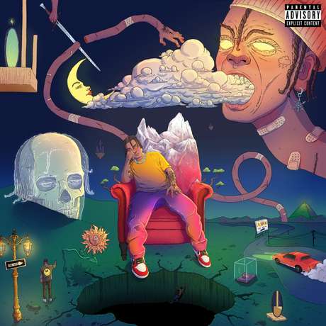 Capa de "Acídia", do rapper Dudu Capa de "Acídia", do rapper Dudu
