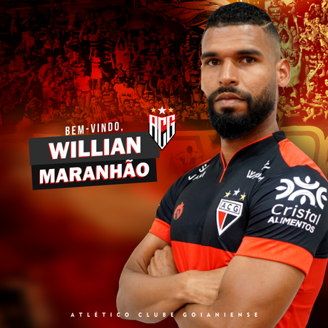 Atlético-GO oficializa contratação do volante Willian Maranhão