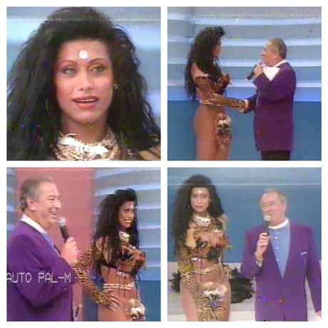 A transexual cearense foi bastante aplaudida por sua performance no programa de calouros de Raul Gil A transexual cearense foi bastante aplaudida por sua performance no programa de calouros de Raul Gil