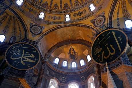 Interior da Hagia Sophia, em Istambul 02/07/2020 REUTERS/Murad Sezer