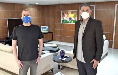 Rogério Caboclo, presidente da CBF, e Guilherme Dalla Déa. Rogério Caboclo, presidente da CBF, e Guilherme Dalla Déa.