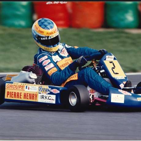 Fabien Pauchet em ação nos karts durante os anos 1990 Fabien Pauchet em ação nos karts durante os anos 1990