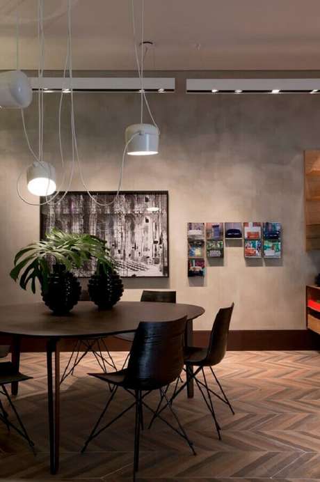 37- O marmorato personaliza os ambientes de todos os estilos. Fonte: Pinterest 37- O marmorato personaliza os ambientes de todos os estilos. Fonte: Pinterest