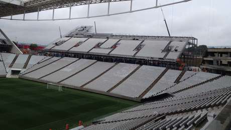 Conhecido como Itaquerão, o estádio do Corinthians foi construíudo em 2014 Conhecido como Itaquerão, o estádio do Corinthians foi construíudo em 2014
