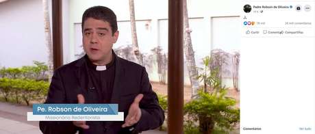 Alvo de investigação, Padre Robson Oliveira Pereira tem 3,9 milhões de seguidores no Facebook