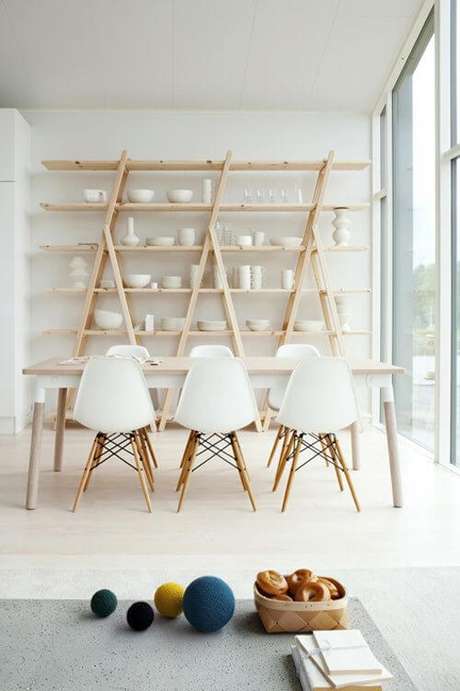 19. Mesa pé palito com mesa de jantar – Via: Pinterest 19. Mesa pé palito com mesa de jantar – Via: Pinterest