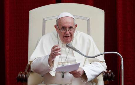 Papa Francisco discursa em audiência geral após readmissão do público  02/09/2020 REUTERS/Guglielmo Mangiapane