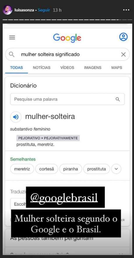 Publicação feita por Luísa Sonza na ferramenta stories do Instagram Publicação feita por Luísa Sonza na ferramenta stories do Instagram