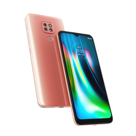 Moto G9 Play na cor rosa Moto G9 Play na cor rosa