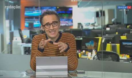 Marcelo Barreto é o principal apresentador do SporTV nas manhãs do canal esportivo (Reprodução/ SporTV) Marcelo Barreto é o principal apresentador do SporTV nas manhãs do canal esportivo (Reprodução/ SporTV)