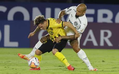 Guaraní e Palmeiras jogaram pela Libertadores, em Assunção (Foto: AFP) Guaraní e Palmeiras jogaram pela Libertadores, em Assunção (Foto: AFP)
