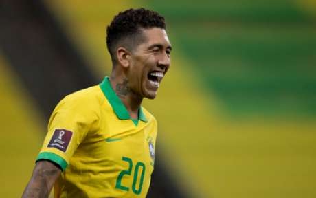 Roberto Firmino celebrates goal (Photo: Lucas Figueiredo / CBF)