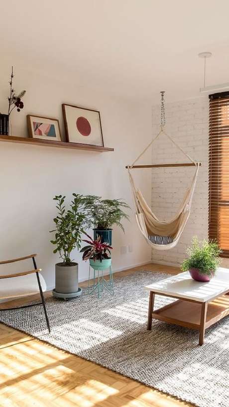 4. Aprenda como fazer oásis em casa com redes de descanso. Fonte Reprodução 4. Aprenda como fazer oásis em casa com redes de descanso. Fonte Reprodução