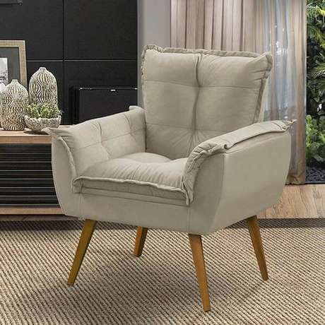 28. Poltrona opala bege – Via: Pinterest 28. Poltrona opala bege – Via: Pinterest