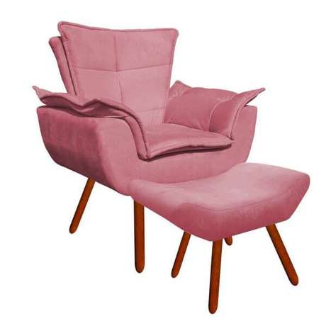 36. Poltrona opala com rosa – Via: Pinterest 36. Poltrona opala com rosa – Via: Pinterest