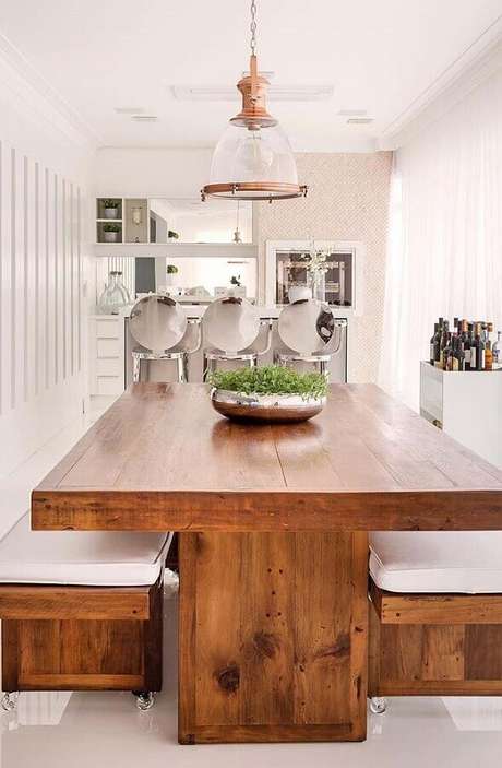 52. Invista em vasos de plantas para varanda gourmet – Foto: Casa de Valentina 52. Invista em vasos de plantas para varanda gourmet – Foto: Casa de Valentina
