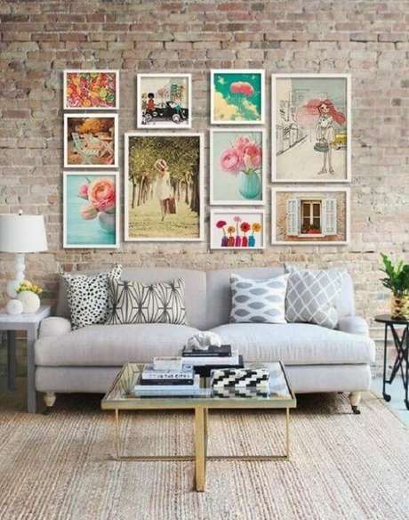 5. Os quadros coloridos fofos garantem uma decoração mais delicada. Fonte: Pinterest