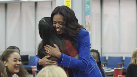 A ex-primeira dama dos EUA, Michelle Obama, no filme 'Minha História' A ex-primeira dama dos EUA, Michelle Obama, no filme 'Minha História'