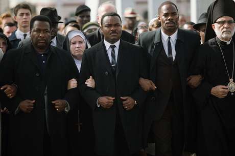 Cena do filme 'Selma: A Marcha da Liberdade', que retrata um movimento liderado pelo ativista Martin Luther King Cena do filme 'Selma: A Marcha da Liberdade', que retrata um movimento liderado pelo ativista Martin Luther King