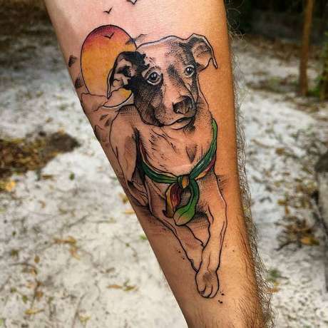 Para homenagear Brisa, Hugo fez uma tatuagem Para homenagear Brisa, Hugo fez uma tatuagem